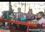 Dukung Program Ketahanan Pangan, Kapolsek Siantar Utara Monitoring Lahan Jagung Petani Binaan