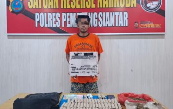 Polres Pematangsiantar Ungkap Kasus Ganja, Pemuda Gang Pulut Putih Ditangkap dengan Puluhan Paket Barang Bukti