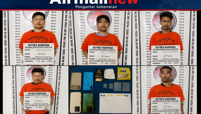 Berantas Peredaran Narkoba, Sat Resnarkoba Polres Pematangsiantar Amankan Lima Pelaku Diduga Pemilik Ekstasi