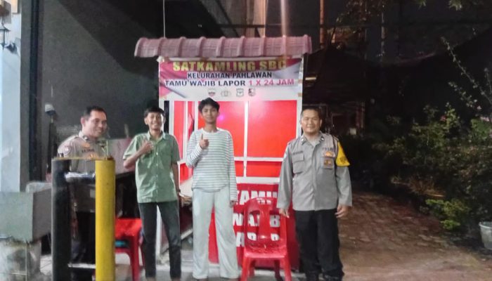 Polsek Siantar Timur Gelar Program SALING di Pos Satkamling SBC, Ajak Warga Tingkatkan Kewaspadaan