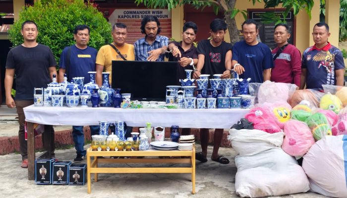 Rumah Kosong Bertahun-tahun Dibobol, Komplotan Penguras Isi Rumah Dibekuk Polsek Dolok Batu Nanggar
