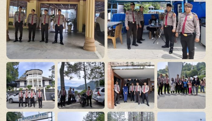 Sat Pam Obvit Polres Simalungun Intensifkan Pengamanan Objek Vital dan Destinasi Wisata Danau Toba