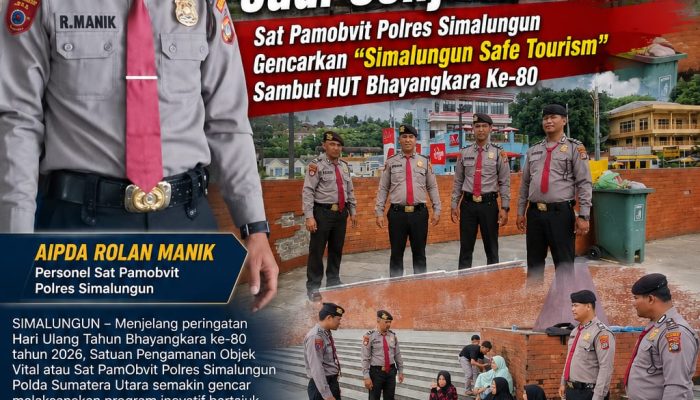Jelang HUT Bhayangkara ke-80, Sat PamObvit Polres Simalungun Intensifkan Patroli “Simalungun Safe Tourism”