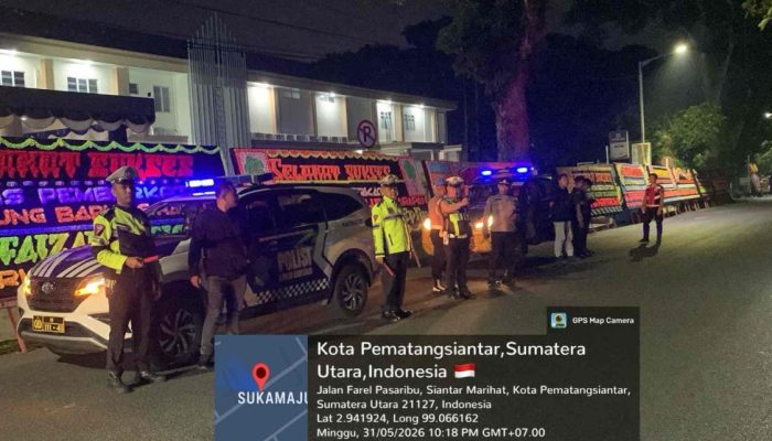 Polres Pematangsiantar Gelar Patroli Blue Light Patrol, Antisipasi Balap Liar dan Gangguan Kamtibmas