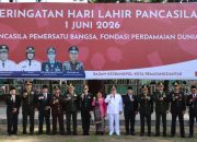 Kapolres Pematangsiantar Hadiri Upacara Hari Lahir Pancasila 2026 di Lapangan H Adam Malik