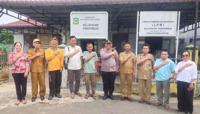 Kapolsek Siantar Marihat Kunjungi Kantor Kelurahan Simarimbun, Bahas Kamtibmas dan Ketahanan Pangan