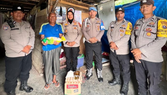 Kapolsek Siantar Selatan Berbagi, Salurkan Bantuan kepada Warga Kurang Mampu