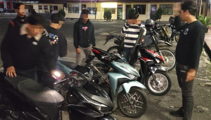Timsus Dayok Mirah Polres Pematangsiantar Gelar Patroli Rutin, Amankan Lima Sepeda Motor Berknalpot Brong