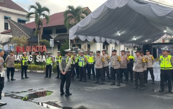Polres Pematangsiantar Hadiri dan Amankan Penyambutan Jamaah Haji Tahun 1447 H/2026