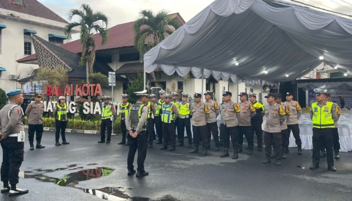 Polres Pematangsiantar Hadiri dan Amankan Penyambutan Jamaah Haji Tahun 1447 H/2026