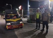 Bhabinkamtibmas Polsek Siantar Barat Gelar Patroli Blue Light di Objek Vital dan Tempat Umum
