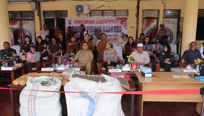 Polres Pematangsiantar Musnahkan 77,8 Kilogram Ganja dan 1,1 Kilogram Sabu, Selamatkan 236 Ribu Jiwa dari Bahaya Narkoba