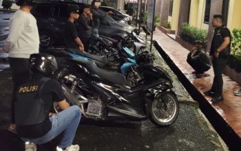 Timsus Dayok Mirah Amankan Tiga Sepeda Motor Berknalpot Brong Saat Patroli Malam