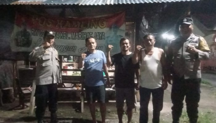 Polsek Siantar Marihat Laksanakan SALING di Pos Kamling, Tingkatkan Kewaspadaan Warga