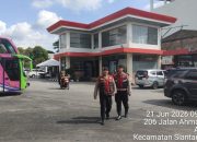 Samapta Polres Pematangsiantar Patroli dan Monitoring Distribusi BBM di SPBU