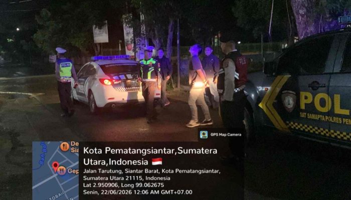 Polres Pematangsiantar Gencarkan Patroli Blue Light Patrol, Jaga Keamanan Kota