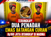 Terungkap! Dua Penadah Emas Batangan Curian Rp160 Juta Ditangkap di Madina, Barang Bukti Sudah Dilebur
