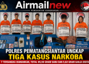Polres Pematangsiantar Ungkap Tiga Kasus Narkoba, Tujuh Tersangka Diamankan dengan Barang Bukti Puluhan Gram Sabu dan Ganja