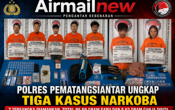 Polres Pematangsiantar Ungkap Tiga Kasus Narkoba, Tujuh Tersangka Diamankan dengan Barang Bukti Puluhan Gram Sabu dan Ganja
