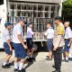 Bhabinkamtibmas Polsek Siantar Timur Monitoring Distribusi 1.124 Paket MBG di SMP Negeri 1