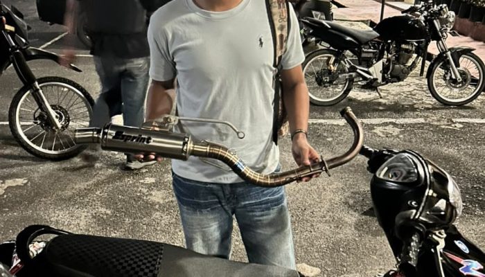 Patroli Malam, Timsus Dayok Mirah Polres Pematangsiantar Amankan Dua Motor Knalpot Brong