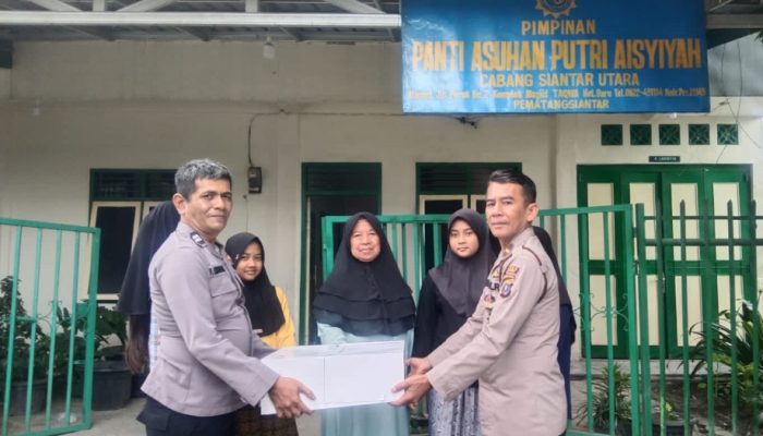 Kapolres Pematangsiantar Berbagi Kue HUT Bhayangkara ke Panti Asuhan, Wujud Kepedulian Polri