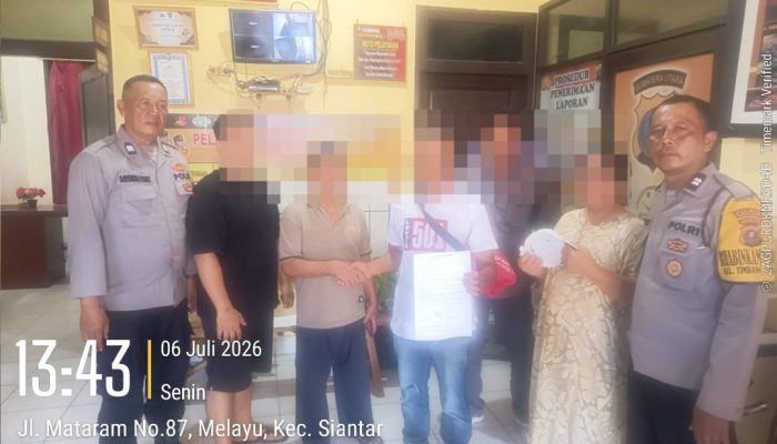 Polsek Siantar Barat Mediasi Keributan Keluarga, Berakhir Damai Lewat Problem Solving