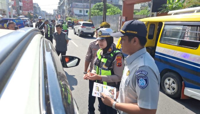 Satlantas Polres Pematangsiantar Gelar Razia Gabungan Pajak Kendaraan, 19 Kendaraan Terjaring