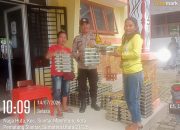 Bhabinkamtibmas Polsek Siantar Marihat Monitoring Penyaluran MBG kepada Ibu Hamil, Ibu Menyusui dan Balita