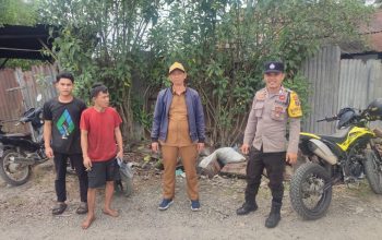 Respon Keluhan Warga, Bhabinkamtibmas Polsek Siantar Martoba Sambangi Usaha Pakan Ternak