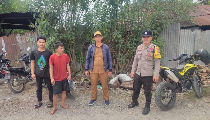 Respon Keluhan Warga, Bhabinkamtibmas Polsek Siantar Martoba Sambangi Usaha Pakan Ternak