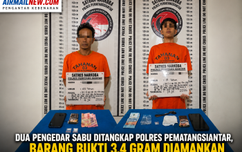 Polres Pematangsiantar Tangkap Dua Pengedar Sabu dalam Operasi Berbeda, Sita Barang Bukti 3,4 Gram