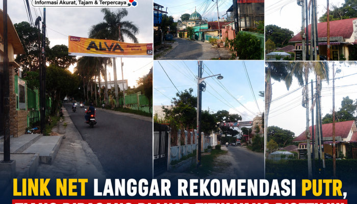 Link Net Langgar Rekomendasi PUTR, Tiang Dipasang di Luar Titik yang Disetujui