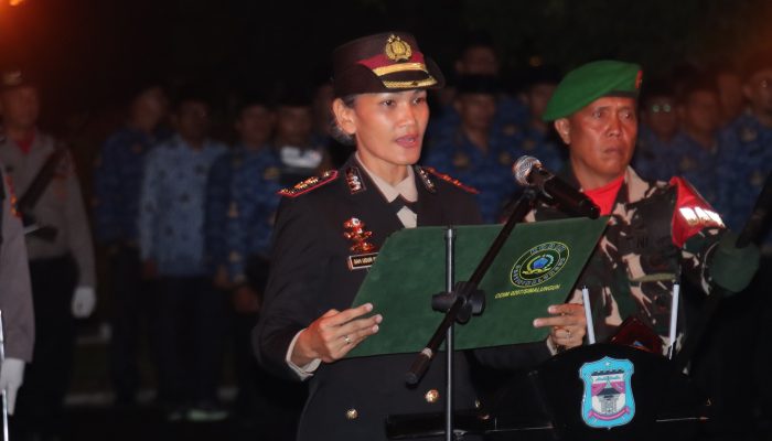 Kapolres Pematangsiantar Pimpin Apel Kehormatan dan Renungan Suci HUT Ke-81 RI