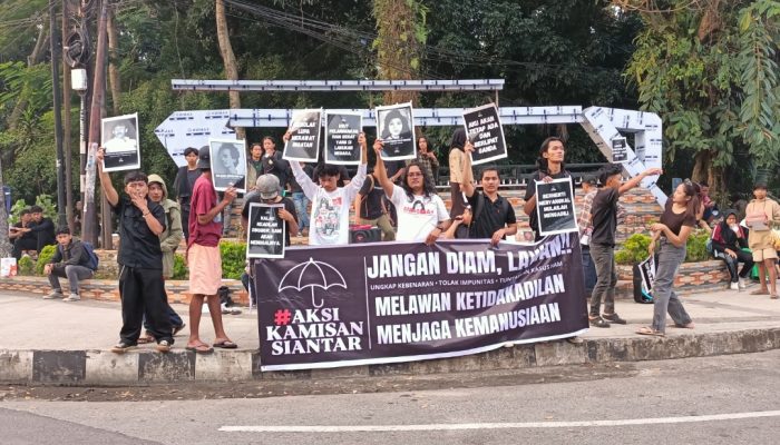 Aksi Kamisan Perdana Menggema di Pematangsiantar: “Hidup Korban! Jangan Diam! Lawan!”