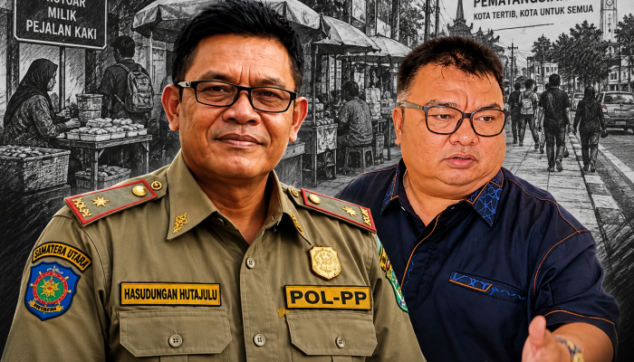 Trotoar Pusat Kota Dipenuhi Pedagang, DPRD Pematangsiantar Minta Satpol PP Segera Bertindak