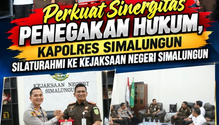 Kapolres Simalungun AKBP Hendri Nupia Dinka Barus Silaturahmi ke Kejari, Perkuat Sinergi Penegakan Hukum