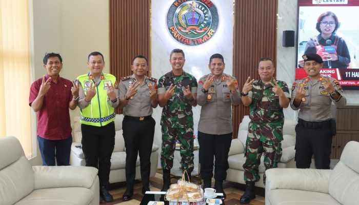 Kapolres Baru Pematangsiantar Sambangi Korem 022/PT, Bangun Sinergi TNI-Polri