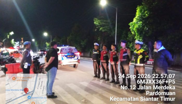 Polres Pematangsiantar Gelar Patroli BLP, Sasar Balap Liar dan Knalpot Brong