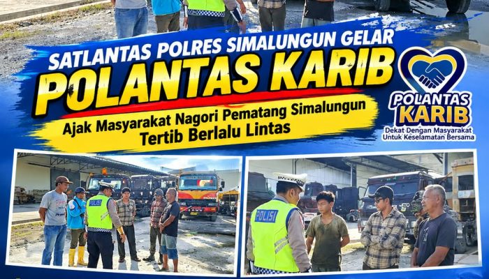 Satlantas Polres Simalungun Ajak Warga Pematang Simalungun Tertib Berlalu Lintas