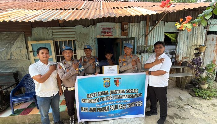 Propam Polres Pematangsiantar Gelar Bakti Sosial Sambut HUT Propam Polri