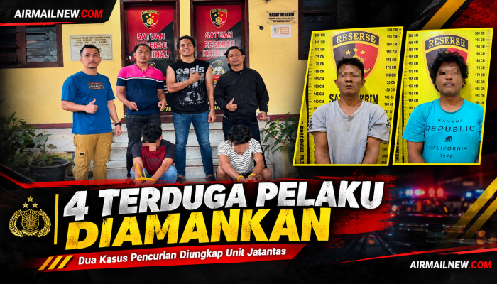 Gebrak Subuh Unit Jatantas, 4 Terduga Pelaku dari Dua Kasus Pencurian Diamankan
