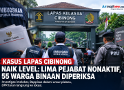 Kasus Lapas Cibinong Naik Level: Lima Pejabat Nonaktif, 55 Warga Binaan Diperiksa