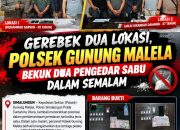 Dua Terduga Pengedar Sabu Diringkus di Kecamatan Siantar, Polisi Kejar Pemasok