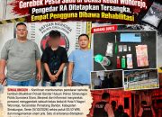 Polsek Bandar Huluan Amankan Enam Pria, Sabu 1,82 Gram Disita