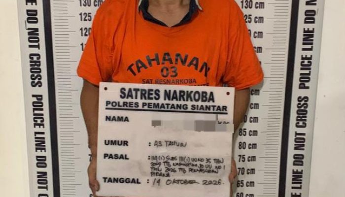 Terungkap di Siantar Utara! Pria 43 Tahun Diamankan, 470 Gram Ganja Disita