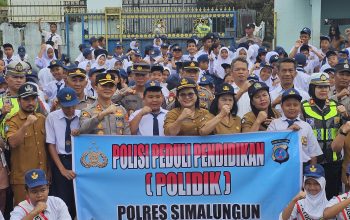 Kapolres Simalungun Ajak 300 Pelajar SMPN 1 Panei Jauhi Tawuran