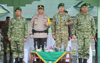Kapolres Pematangsiantar Hadiri Upacara Penetapan Komcad Matra Darat 2026