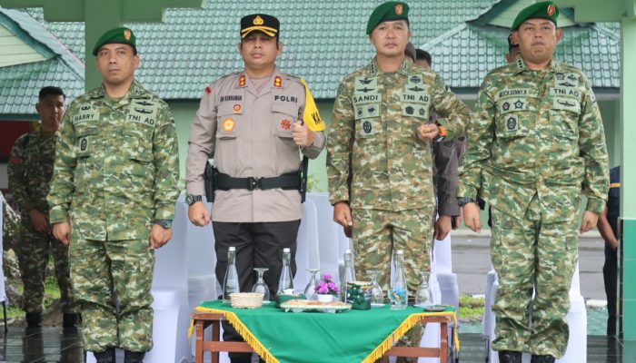 Kapolres Pematangsiantar Hadiri Upacara Penetapan Komcad Matra Darat 2026