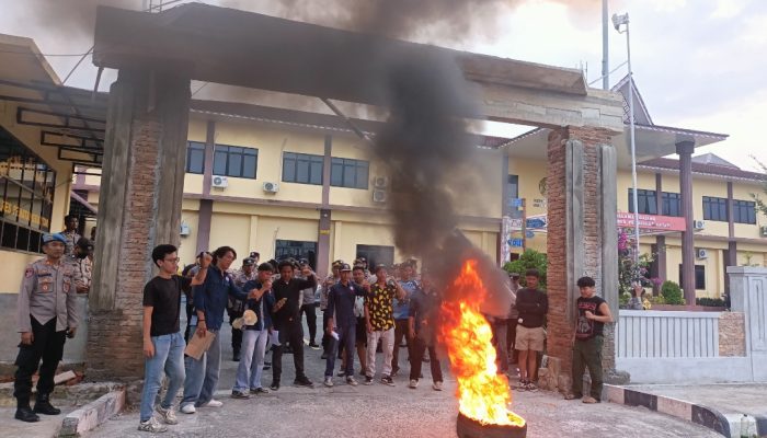 Aksi GMM-UR di Polres Pematangsiantar Memanas, Massa Terlibat Dorong-Dorongan dan Soroti Kinerja Satreskrim